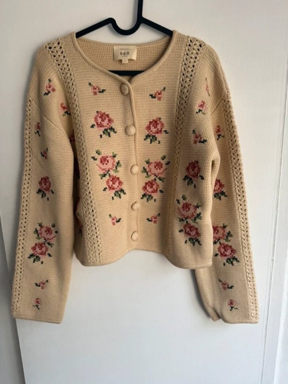 Sezane Women's Caroline Cardigan Beige S